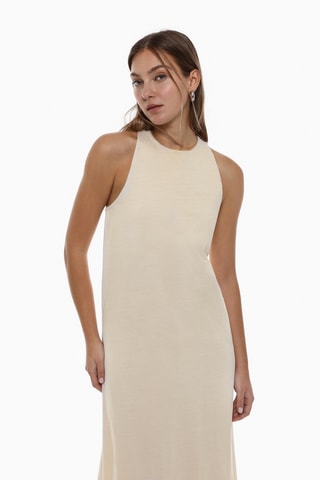 Robe midi - Ecru