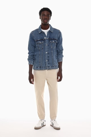 Jogger en jean - Beige