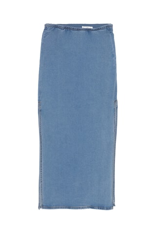 Jupe midi en jean - Bleu