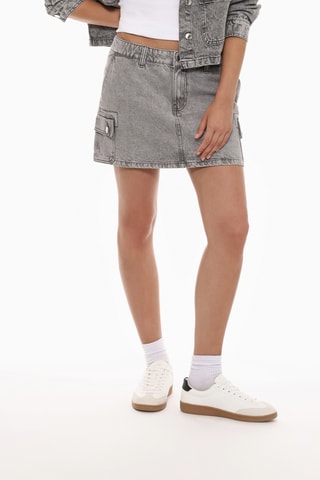 Jupe en jean - Gris