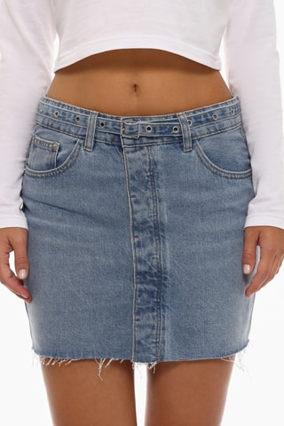 Minijupe en jean - Bleu