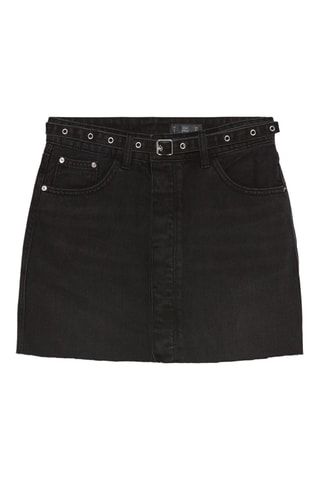 Minijupe en jean - Noir