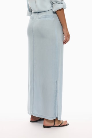 Jupe longue en jean - Ciel