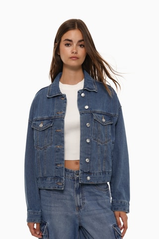 Veste en jean - Bleu marine