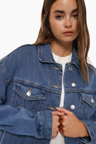 Veste en jean - Bleu marine
