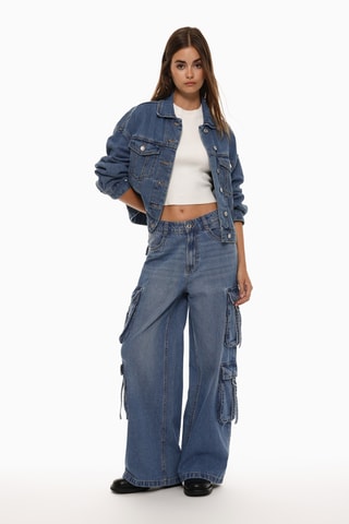 Veste en jean - Bleu marine