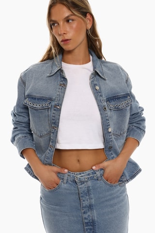 Surchemise en jean - Bleu cobalt