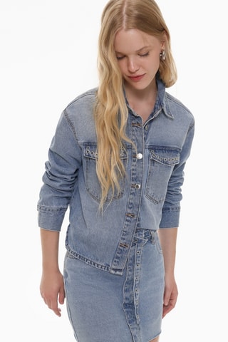 Surchemise en jean - Bleu cobalt