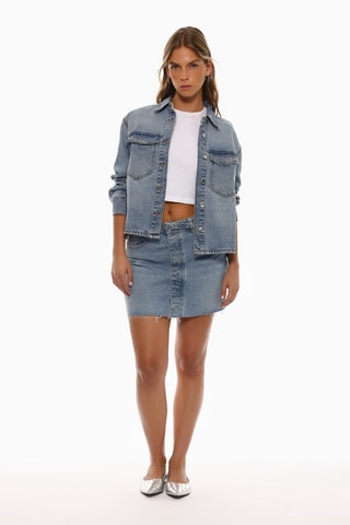 Surchemise en jean - Bleu cobalt