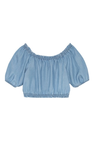 T-shirt en jean - Bleu