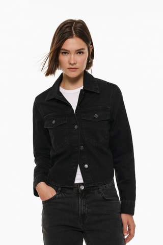 Veste en jean - Noir