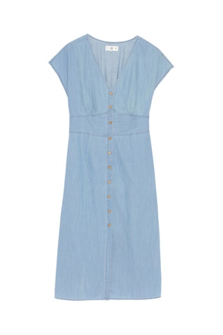 Robe midi en jean - Ciel