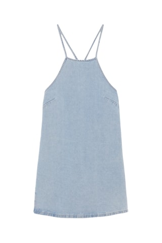 Robe droite en jean - Ciel