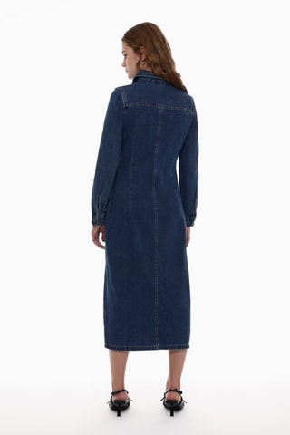Robe chemise en jean - Bleu