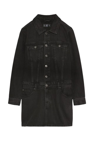 Robe droite en jean - Bleu