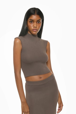 Crop top - Marron