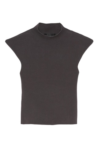 Crop top - Gris foncé