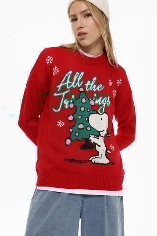 Pull Snoopy Snoopy et les Peanuts - Rouge