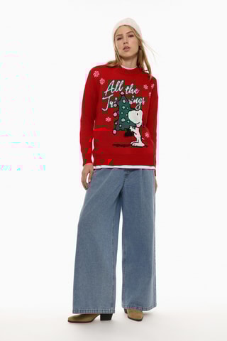 Pull Snoopy Snoopy et les Peanuts - Rouge