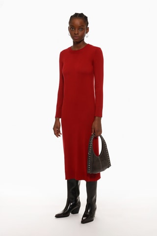 Robe midi - Rouge