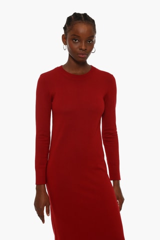 Robe midi - Rouge