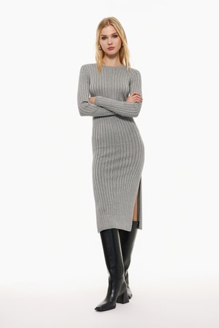 Robe fourreau - Gris