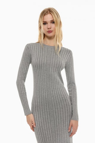 Robe fourreau - Gris