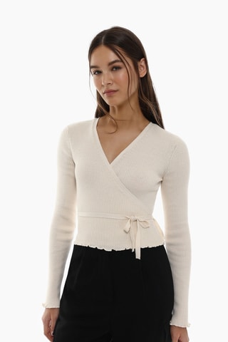 Pull portefeuille - Ecru