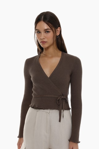 Pull portefeuille - Marron foncé