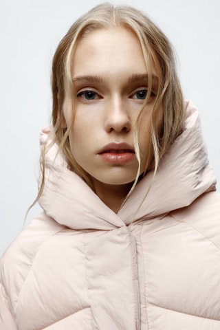 Doudoune à capuche - Rose