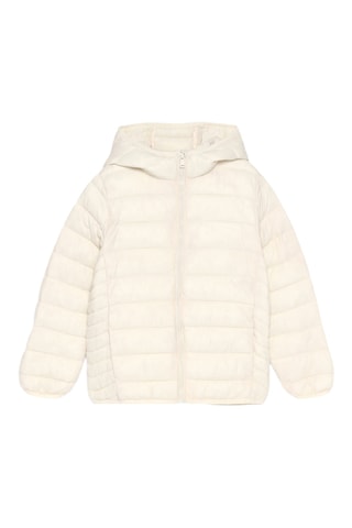 Doudoune à capuche - Ecru