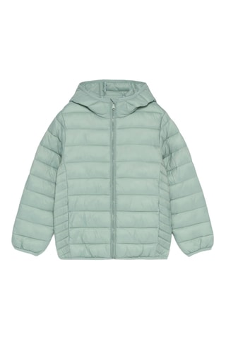 Doudoune à capuche - Vert d’eau