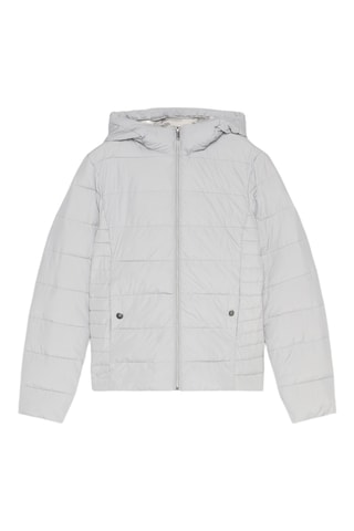 Doudoune à capuche - Gris clair