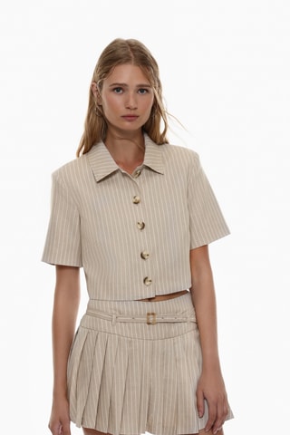 Chemisier court - Beige