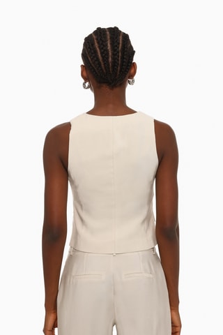 Gilet de costume - Ecru