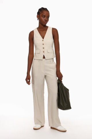 Gilet de costume - Ecru