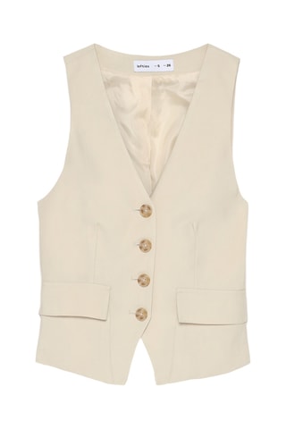 Gilet de costume - Ecru