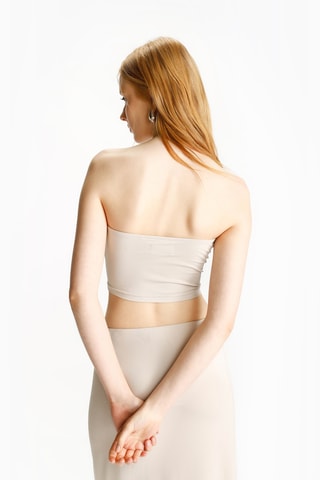 Crop top bustier - Blanc