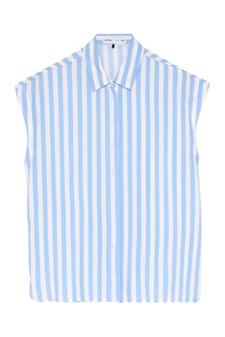 Chemisier - Ciel et blanc