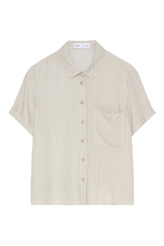 Chemisier - Ecru et gris clair