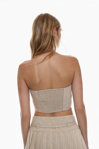 Crop top bustier - Beige