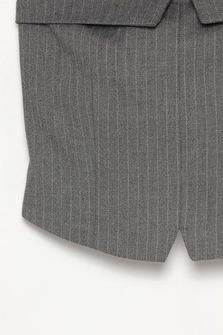 Crop top bustier - Gris foncé