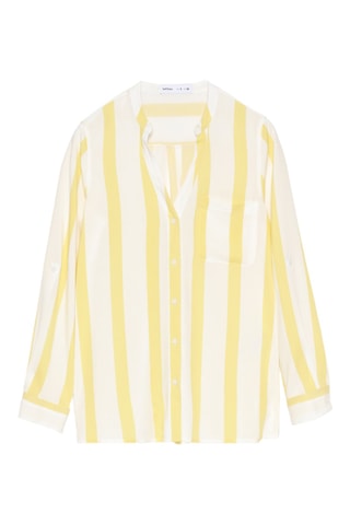 Chemisier - Blanc et jaune