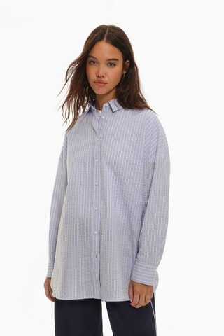 Chemisier oversize - Ciel