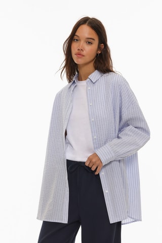 Chemisier oversize - Ciel