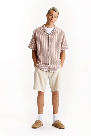 Chemise - Vieux rose et écru