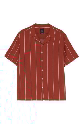 Chemise - Rouge brique et blanc