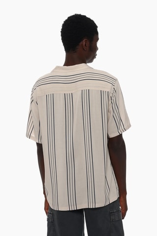 Chemise - Ecru et bleu marine