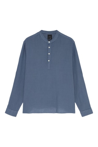 Chemise en lin - Bleu marine