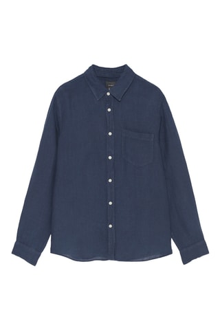 Chemise en lin - Bleu marine